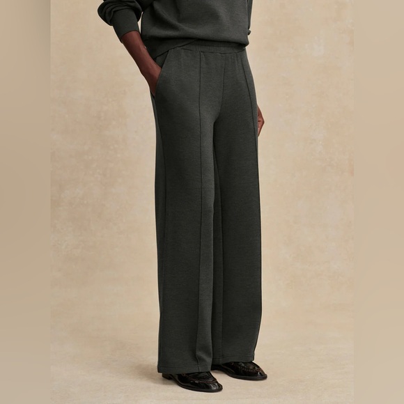 Varley Pants - VARLEY The Wide Leg Pants in Olive Marl L